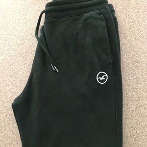 boys black hollister sweatpants